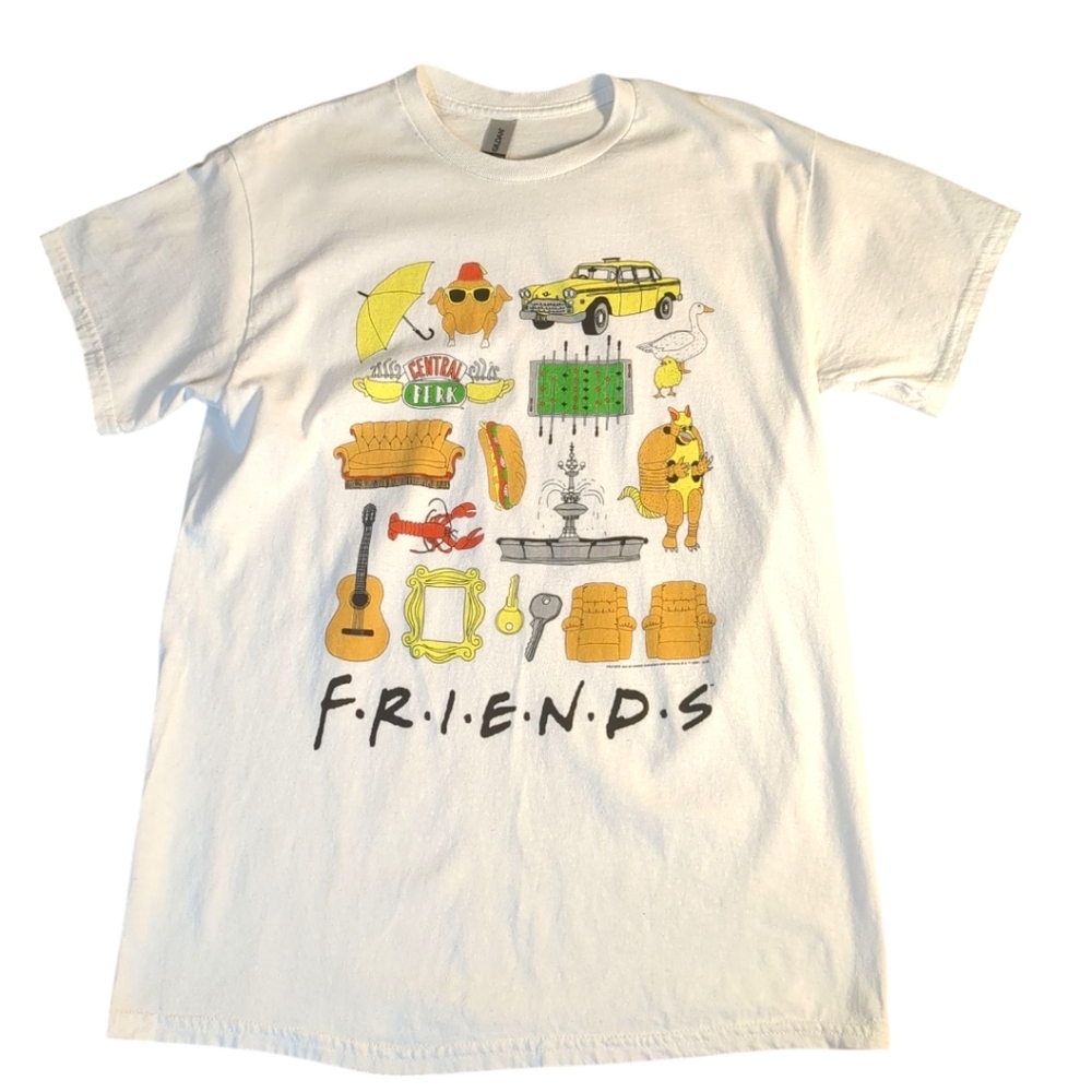 Gildan FRIENDS Graphic T Shirt Tee Shirt Unisex Men's Sz Medium Exc Condition